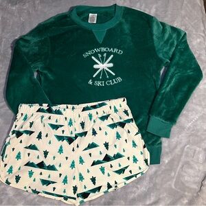 Serra Green Snowboard Set